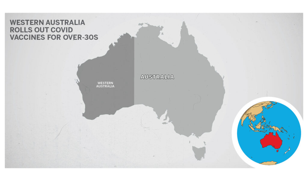 Map of Western Australia.