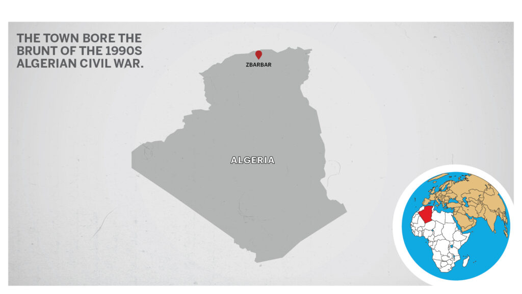 Map of Zbarbar Algeria