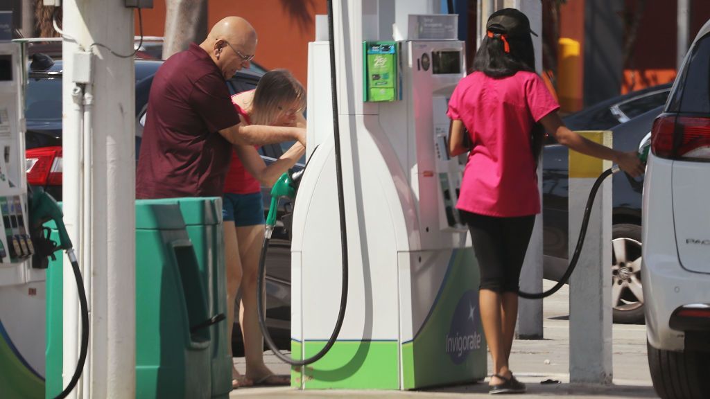 AAA reported a national average retail price of $3.16 for a gallon of regular unleaded on Tuesday. That’s up from the $3.07 per gallon reported a month ago. (Photo by Joe Raedle/Getty Images)