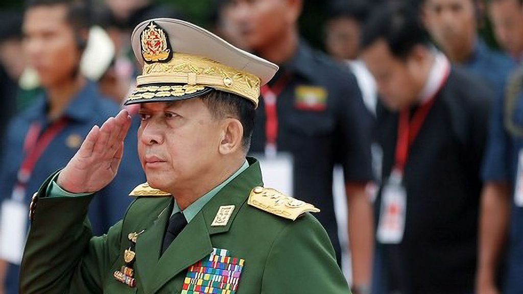 Myanmar's military chief, Senior General Min Aung Hlaing. (ANI)